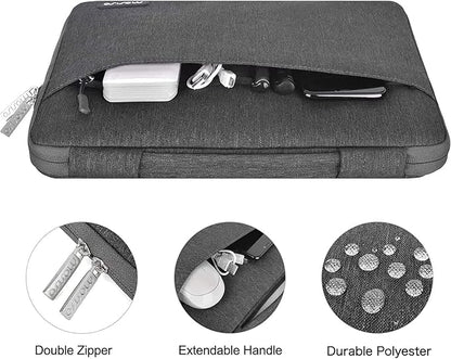 MOSISO Compatible with MacBook Air 13 inch Case 2025 2024 2023 2022 M4 A3240 M3 A3113 M2 A2681, Hard Shell&Sleeve Bag&Keyboard Skin&Webcam Cover&Screen Film for MacBook Air 13.6 inch, Slate Gray