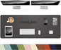 Leather Desk Pad Protector,48"x 17"Desk Mat Large, Mouse Pad, Non-Slip PU Leather Desk Blotter,Waterproof Desk Pad for Office/Home(Dark Grey)
