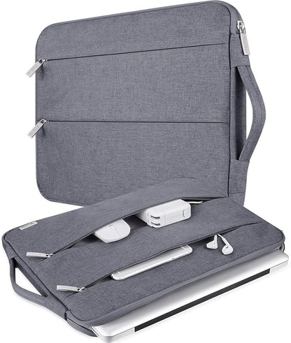 Voova Laptop Sleeve Carrying Case 14 15 Inch Compatible with MacBook Air 15 M2/M3/M4 2022-2025, MacBook Pro 15, Hp Chromebook 14, Waterproof Slim Computer Cover Bag,Grey
