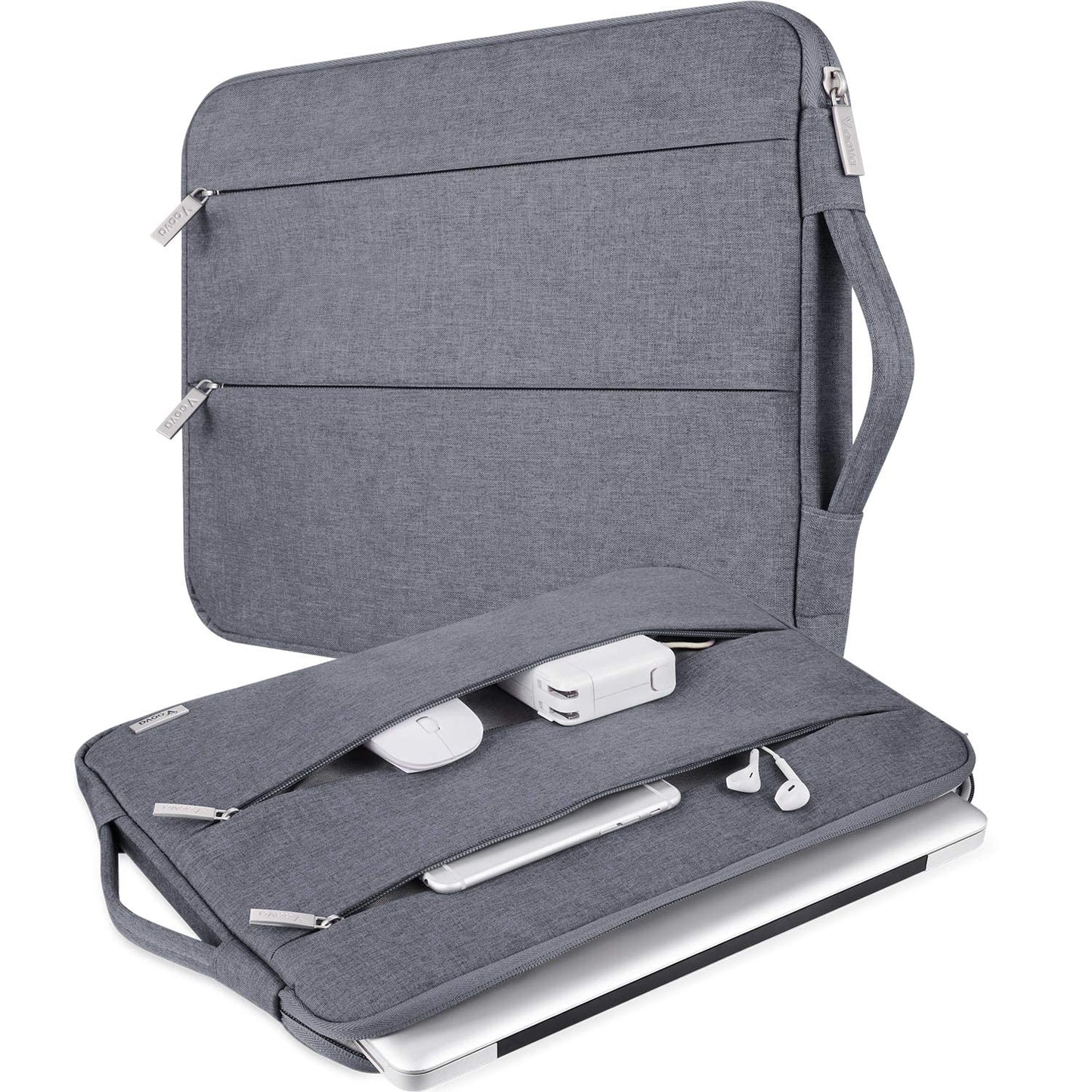 Voova 15-14 Inch Laptop Sleeve,MacBook Case，Laptop Case, Gray
