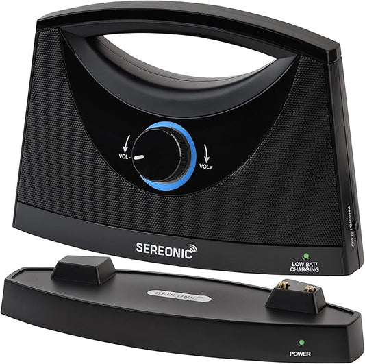 Portable Wireless TV Speakers for Smart TV - Ideal for TV Watching Without The Blaring Volume - Wireless Speakers for TV Designed for Hard of Hearing, Elderly, and Seniors - 100ft Range