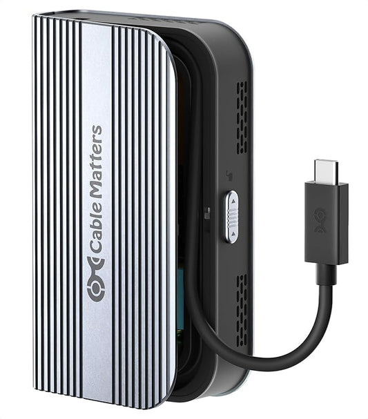 Cable Matters 40Gbps USB4 / Thunderbolt 4 SSD Enclosure for M.2 NVMe SSD