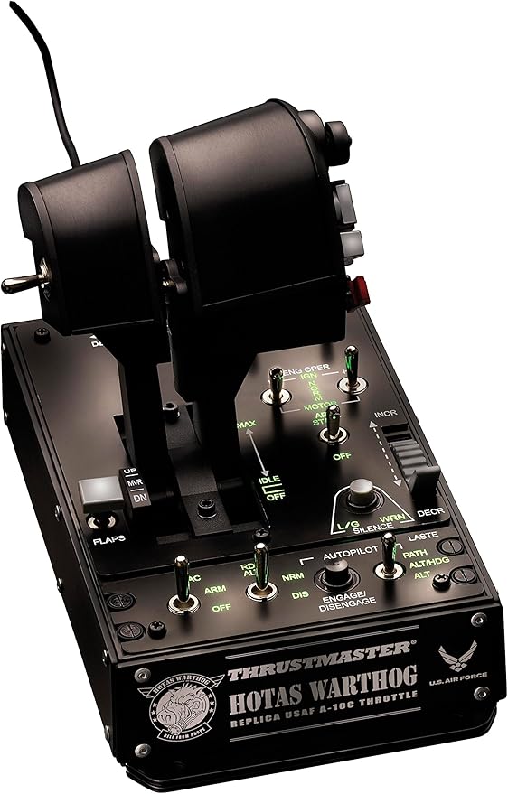 Thrustmaster HOTAS Warthog Dual Throttles for Flight Simulation, Official Replica of the U.S Air Force A-10C Aircraft (Compatible with PC)