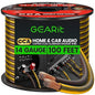 GEARit Speaker Wire 14 Gauge, Speaker Cable 100ft for Car Audio, Home Theater, CCA(Black Yellow)
