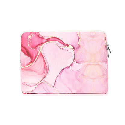 Canvaslove Pink Marble Laptop Sleeve Case Bag with Pocket for MacBook Pro 14 inch,Surface Laptop 14.4 inch and HP Lenovo Dell ASUS Acer 14 inch Laptop