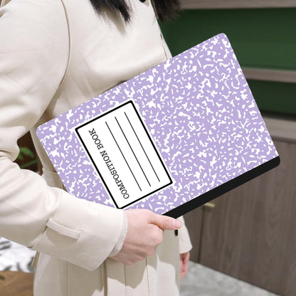 MEEgoodo Case for MacBook Pro 13 inch Case with M2 Chip 2022 2021 2020 New A2338 M1 A2251 A2289, Hard Shell with Keyboard & Camera Cover Compatible with 13 inch MacBook Pro, Composition Book Purple