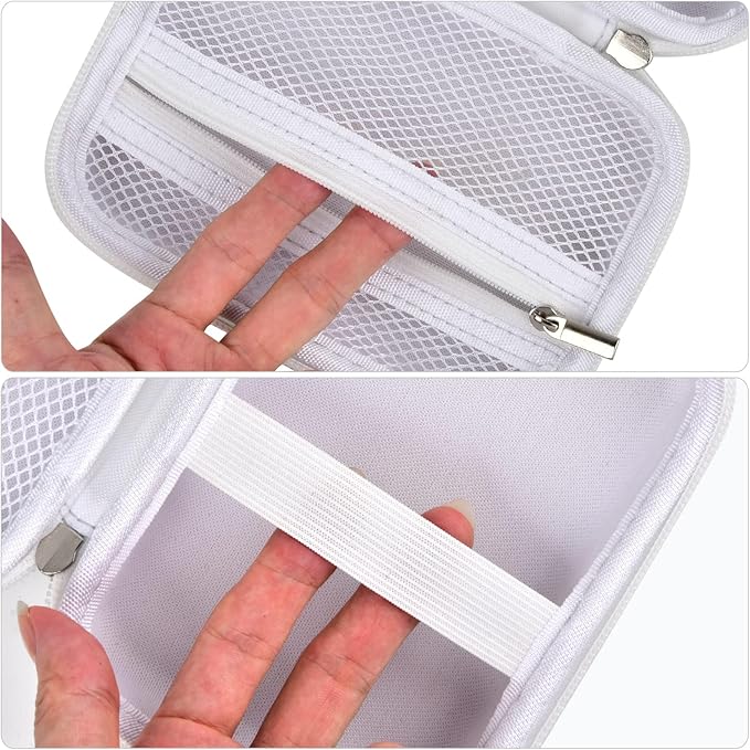 PAIYULE Hard EVA Case for Phomemo D30/D35 for Nelko P21 Label Maker (White)