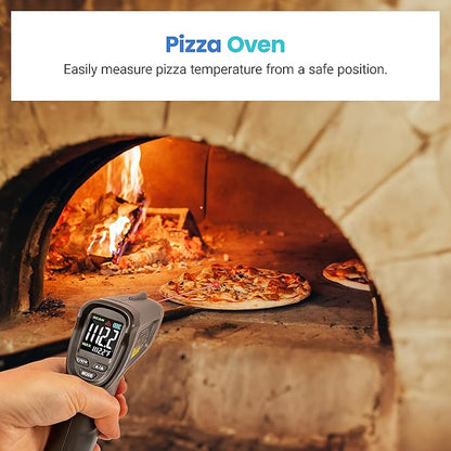 Etekcity Temperature Gun Infrared Thermometer -58°F 1130°F, Digital Laser Heat Gun for Pizza Ovens, Griddles, Meat, Refrigerators, Engines, HVAC, Kitchen & Pool Accessories