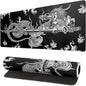 Dragon Gaming Mouse Pad - Black, Large (31.5x11.8 Inch), Non-Slip Base, Stitched Edge for Gaming & Office