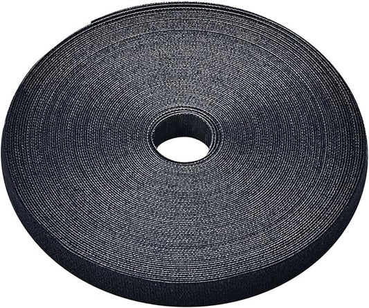 Pasow fastening tape Cable Tie Double Side Nylon Power Wire Management 3/4Inch 1 Roll Hook (25 Yards, Style 2)