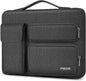 MOSISO 360 Protective Laptop Case 15 inch, Laptop Sleeve Compatible with MacBook Air 15 M4 A3241 M3 A3114 M2 A2941 2025-2023, Dell XPS 15, Side Open Bag with 2 Raised&1 Flapover Pockets, Slate Gray
