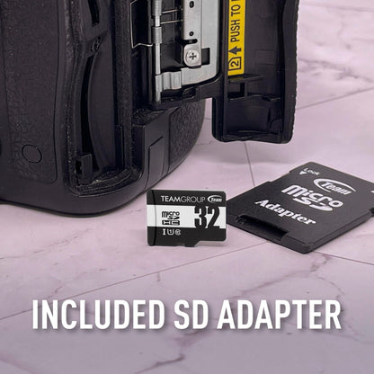 TEAMGROUP Micro 64GB 5 Pack UHS-I U1 Class 10 SDHC SDXC Read Speed up to 100MB/s High Speed Flash Meomry Card with Adapter for Camera, Surveillance, Full HD Shooting TUSDX64GCL10U63