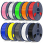 SUNLU PETG Filament 1.75mm,10kg,10 Packs Multi-Color