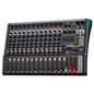 TKLBLS 4 Channel Audio Mixer for Home Audio, Sound Mixer Board with USB Interface, 99 DSP Effects, 48V Phantom Power, XLR Inputs for Karaoke, Recording