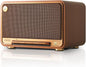 Edifier D32 Tabletop Wireless Speaker, Hi-Res Audio, LDAC, ALAC, 60W (RMS), 2.1 Acoustic Architecture, 11h Playtime, APP Control, Bluetooth 5.3, AirPlay2, USB-C and AUX Inputs, Brown