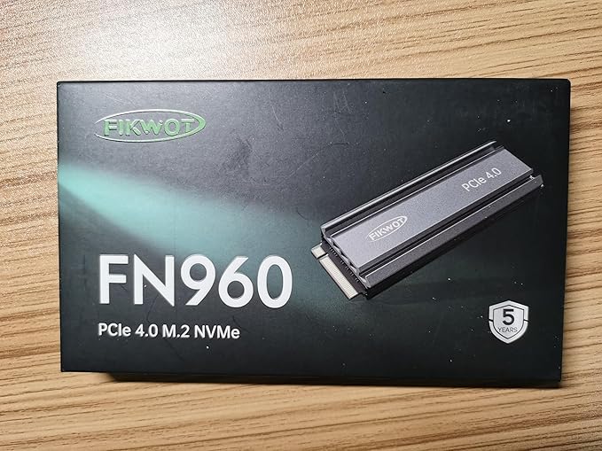 FN960 2TB M.2 2280 PCIe Gen4 x4 NVMe 1.4 Internal Solid State Drive with Heatsink - Speeds up to 5,000MB/s, Dynamic SLC Cache, Internal SSD