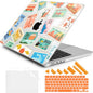 DONGKE for M4 MacBook Pro 16 Inch Case 2024 2023 2021 A3403 A3186 M3 A2991 M2 A2780 M1 A2485 Pro/Max Chip, Plastic Hard Shell Case & Keyboard Cover for Mac Pro 16 with Touch ID, Post Stamps