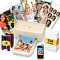 HPRT CP4100 4X6 Photo Printer for iPhone & Android, 108 Sheets & 2 Ribbons