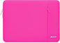 MOSISO Laptop Case 13.3 inch, 13-13.3 inch Laptop Sleeve Compatible with MacBook Air/Pro 13 / Pro 14, HP Dell ASUS Lenovo Notebook, Polyester Vertical Computer Sleeve Bag with Pocket, Bright Rose