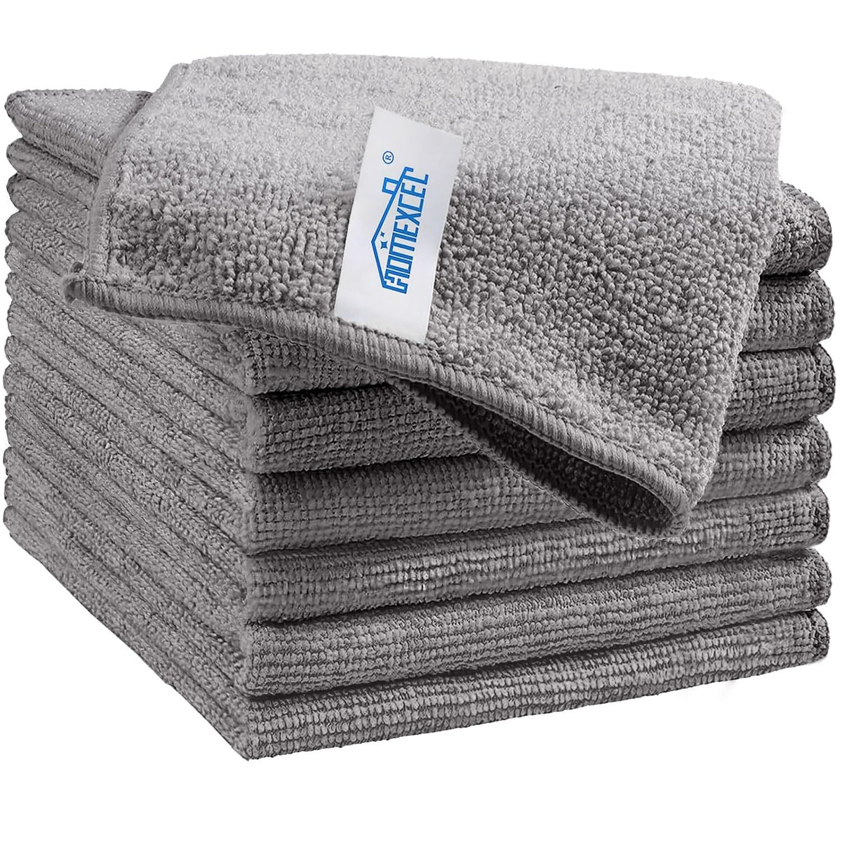 HOMEXCEL 100PK Microfiber Cleaning Cloth, Cleaning Rag for Home, 11.5x11.5