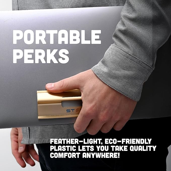 Steepy Adjustable Laptop Stand - 3 Heights, Portable & Compact - Laptop Riser for Desk & Home - Adjustable Height