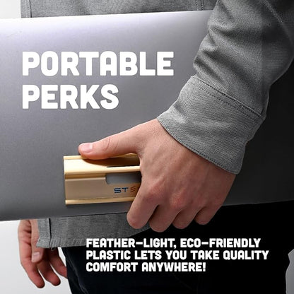 Steepy Adjustable Laptop Stand - 3 Heights, Portable & Compact - Laptop Riser for Desk & Home - Adjustable Height