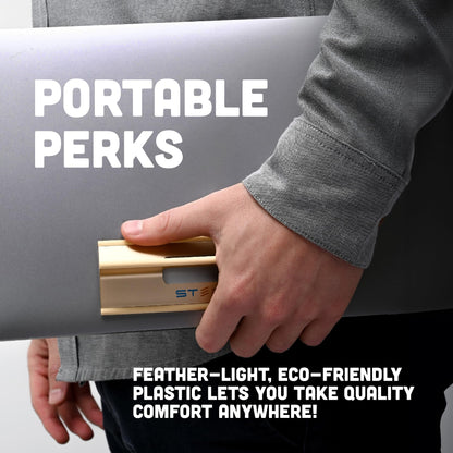 Steepy Portable Laptop Stand for Desk – Adjustable Height, & Portable Laptop Holder – Ergonomic Computer Stand for Cooling & Comfort – Slip-Proof, Sturdy Design – Universal Fit for 13-17 Inch Devices