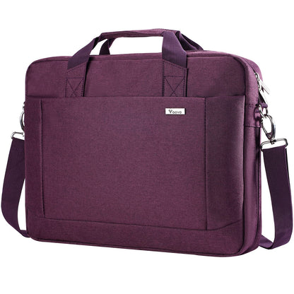 Voova 15.6-15 Inch Laptop Bag, Computer Bag, MacBook Bag, Dark Purple