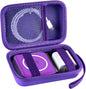 Travel Case for UCOMX for Nano/for Iseyyox/for LISEN/for RTOPS 3 in 1 Wireless Charger, Foldable Magnetic Charging Station Storage Holder Bag for Fast Charge Pad Cable and Adapter, Purple-Box Only