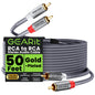 GEARit RCA Cables 1ft OFC, RCA Cables Car Audio with Dual Shielding & Gold-Plated Connectors, RCA Cable for Subwoofer Cable, Hi-Fi System, Amplifier, Active Speakers, Gaming Consoles
