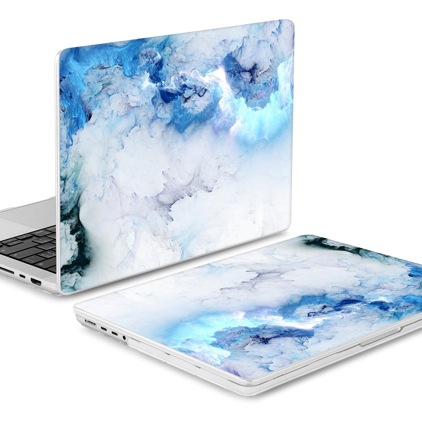 Mektron Case for 2026 M5 MacBook Pro 16 inch A3429 A3428 M4 A3403 A3186 M3 A2991 M2 A2780 M1 A2485 (2021-2025) Pro/Max with Liquid Retina XDR, Hard Shell Plastic Laptop Cover, Cloud & Lightning