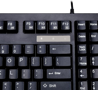 Adesso AKB-425UB - Easytouch Rackmount USB Touchpad Keyboard, Black