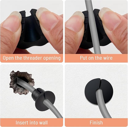 Cable Grommet Routing Kit for Starlink for 3/4 inch Wall Hole, Starlink Accessories, Silicone Cable Wall Pass, Starlink Anti-Slip Wall Grommets for Cables (3/4 inch) 2 Pcs (Pack of 2)