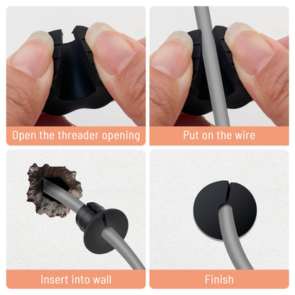 Cable Grommet Routing Kit for Starlink for 3/4 inch Wall Hole, Starlink Accessories, Silicone Cable Wall Pass, Starlink Anti-Slip Wall Grommets for Cables (3/4 inch) 2 Pcs