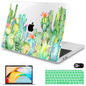 Mektron for MacBook Air 13 Case A1466/A1369 (2010-2017 Release), Snap-on Plastic Hard Shell Cover for MacBook Air 13.3 inch with Keyboard Cover,Watercolor Cactus