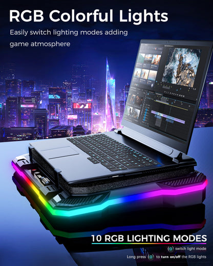AICHESON Laptop Cooling Pad Turbofan Ultra 10°C-35°C Temperature Drop