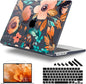 for MacBook Pro 16 inch Case 2021 2022 2023 2024 Release A3186 A3403 M4 A2991 M3 A2780 M2 A2485 M1 Pro/Max, Hard Shell Case with Screen Protector & Keyboard Cover, Florals Pattern