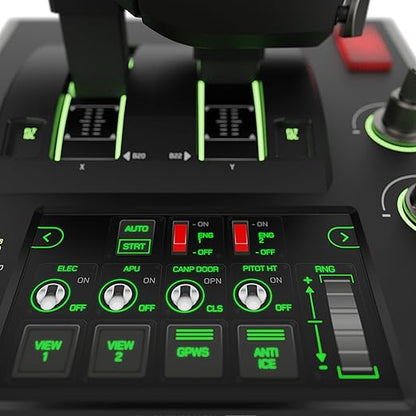Turtle Beach VelocityOne Flightdeck Universal HOTAS Simulation System Joystick & Throttle for Air & Space Combat Simulation For Windows 10 & 11 PCs – Touch Display & Buttons, 139 Programmable Controls