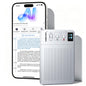 64GB AI Voice Recorder with Smart Transcription & Summary — Voice Activated Portable Digital Voice Recorder for Business Meetings & Lectures, Magnetic, ClicoByte Chime, Silver