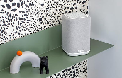 Denon Home 150 Wireless Smart Speaker – Compact Design, Wi-Fi & Bluetooth, HEOS Built-in, Alexa Built-in, Siri & AirPlay 2, Spotify Connect, Multi-Room Support, White