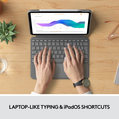 Logitech Combo Touch iPad Pro 11-inch Keyboard Case - Oxford Gray