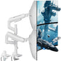 ARES WING Dual Monitor Mount for 17-49 Inch Screen, Black
