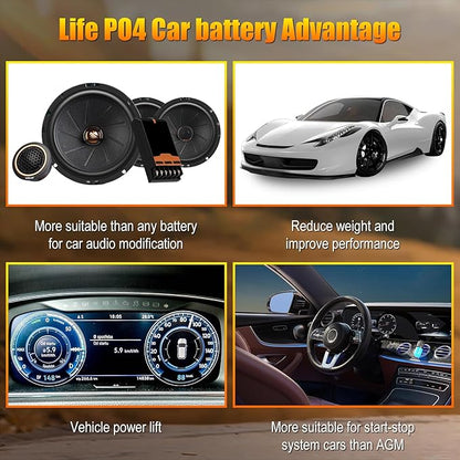 High Performance Lithium Car Battery - G49 12V 90AH with 1300CCA for Start-Stop Systems Auto