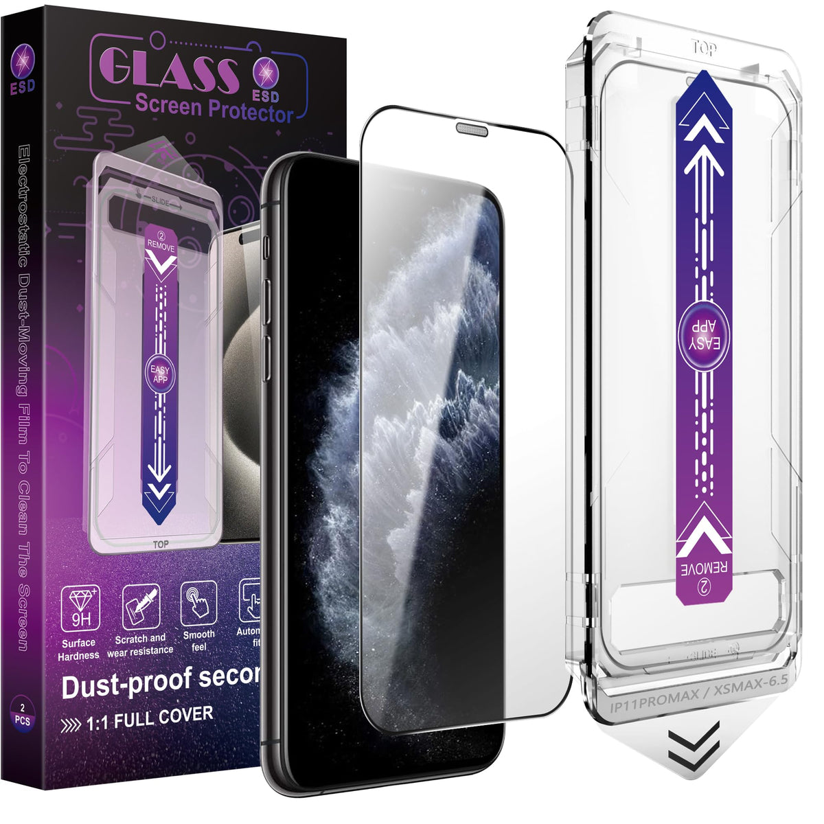 CHRYSHA 2-Pack Matte Screen Protector for iPhone 12 Pro Max 6.7-Inch, Auto Dust Removal, No Bubbles, High Definition Clear, Easy Installation