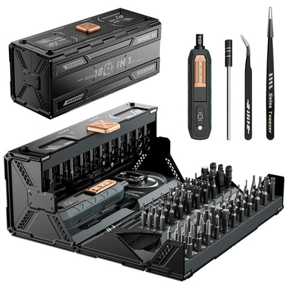 Mini Precision Manual Screwdriver Set,JAKEMY 180 in 1 Laptop Screwdriver Repair Tool Kit,Magnetic Multi-Bit Tiny Manual Screwdriver Bit Kit for DIY,Computer,PS5,Xbox,RC Car,Jewelers,Glasses,Watch,Home