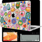 MEEgoodo Case for MacBook Pro 13 inch Case 2022 2021 2020 New A2338 M2/M1 A2251 A2289, Laptop Hard Shell with Keyboard & Camera Cover Compatible with 13 inch MacBook Pro, Fruit & Sticker