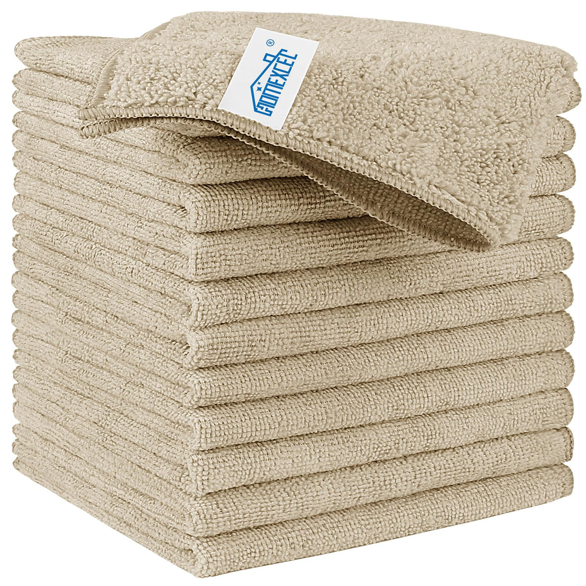 HOMEXCEL 100PK Microfiber Cleaning Cloth, Cleaning Rag for Home, 11.5x11.5