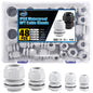 XHF 5 Pcs 3/4" IP68 Strain Relief Nylon Cord Grip NPT Cable Glands Adjustable UL Listed and RoHS Compliant (Black)