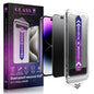 SHANG PIN JIA 2 Pack Screen Protector Tempered Glass for iPhone 15 Pro Max 6.7-Inch Auto Dust Removal, No Bubbles, High Definition Clear, Easy Installation