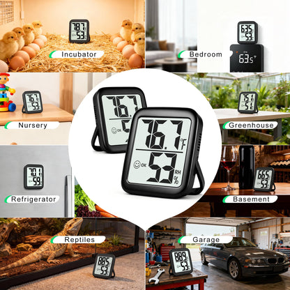 Antonki 2 Pack Room Thermometer Indoor Hygrometer